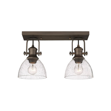 Golden Lighting 3118-2SF Hines 2 Light Semi-Flush - Crescent Harbor