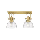 Golden Lighting 3118-2SF Hines 2 Light Semi-Flush - Crescent Harbor