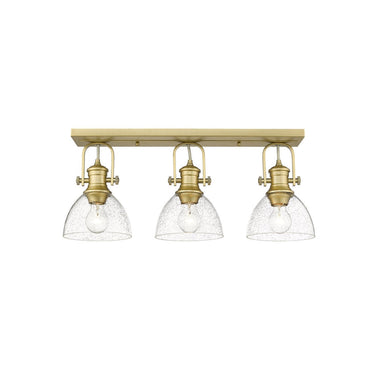Golden Lighting 3118-3SF Hines 3 Light Semi-Flush - Crescent Harbor