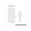 Golden Lighting 3118-4SF BLK-SD Hines 4 Light Semi-Flush in Matte Black with Seeded Glass Shade - Crescent Harbor