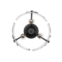Golden Lighting 3160-SF WG-HWG 3-Light Semi-Flush - Crescent Harbor