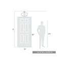 Golden Lighting 3162-SF BLK-HWG Varsha Semi-Flush in Matte Black with Hammered Water Glass - Crescent Harbor