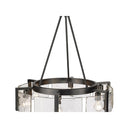 Golden Lighting 3164-6 BLK-HWG 6-Light Chandelier - Crescent Harbor