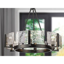 Golden Lighting 3164-6 BLK-HWG 6-Light Chandelier - Crescent Harbor