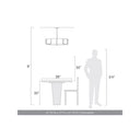 Golden Lighting 3164-6 BLK-HWG 6-Light Chandelier - Crescent Harbor