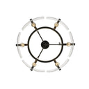 Golden Lighting 3164-6SF BLK-HWG 6-Light Semi-Flush - Crescent Harbor