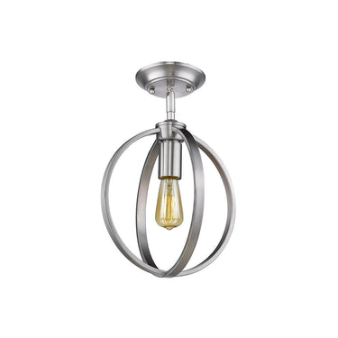 Golden Lighting 3167-1SF PW Semi-Flush - Crescent Harbor