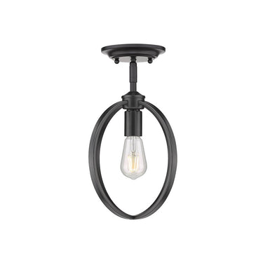 Golden Lighting 3167-1SF PW Semi-Flush - Crescent Harbor
