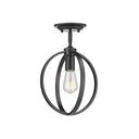 Golden Lighting 3167-1SF PW Semi-Flush - Crescent Harbor