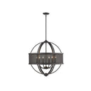 Golden Lighting 3167-6 6 Light Chandelier - Crescent Harbor