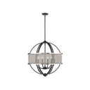 Golden Lighting 3167-6 6 Light Chandelier - Crescent Harbor