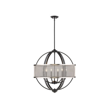 Golden Lighting 3167-6 6 Light Chandelier - Crescent Harbor