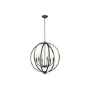 Golden Lighting 3167-6 6 Light Chandelier - Crescent Harbor