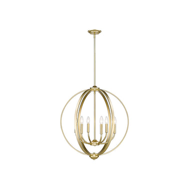 Golden Lighting 3167-6 6 Light Chandelier - Crescent Harbor