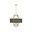 Golden Lighting 3167-6 6 Light Chandelier - Crescent Harbor
