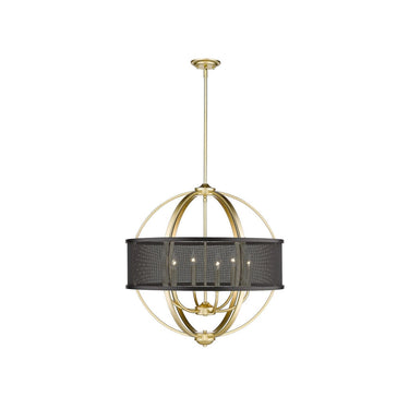 Golden Lighting 3167-6 6 Light Chandelier - Crescent Harbor