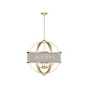 Golden Lighting 3167-6 6 Light Chandelier - Crescent Harbor