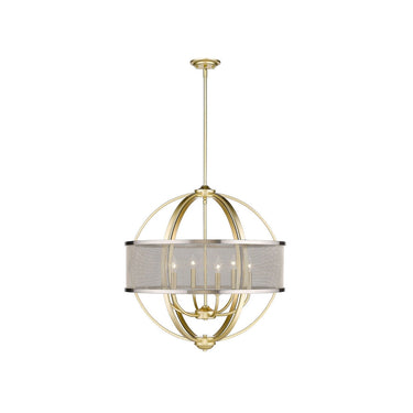 Golden Lighting 3167-6 6 Light Chandelier - Crescent Harbor