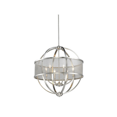 Golden Lighting 3167-6 6 Light Chandelier - Crescent Harbor