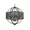 Golden Lighting 3167-6 6 Light Chandelier - Crescent Harbor