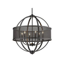 Golden Lighting 3167-6 6 Light Chandelier - Crescent Harbor