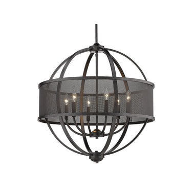 Golden Lighting 3167-6 6 Light Chandelier - Crescent Harbor