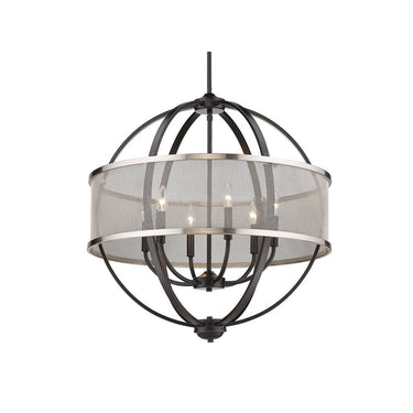 Golden Lighting 3167-6 6 Light Chandelier - Crescent Harbor