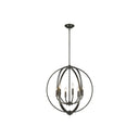 Golden Lighting 3167-6 6 Light Chandelier - Crescent Harbor
