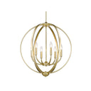 Golden Lighting 3167-6 6 Light Chandelier - Crescent Harbor