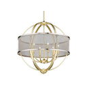 Golden Lighting 3167-6 6 Light Chandelier - Crescent Harbor