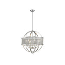 Golden Lighting 3167-6 6 Light Chandelier - Crescent Harbor