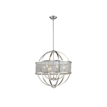 Golden Lighting 3167-6 6 Light Chandelier - Crescent Harbor