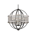 Golden Lighting 3167-6 6 Light Chandelier - Crescent Harbor