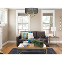 Golden Lighting 3167-6 6 Light Chandelier - Crescent Harbor
