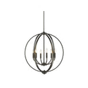 Golden Lighting 3167-6 6 Light Chandelier - Crescent Harbor