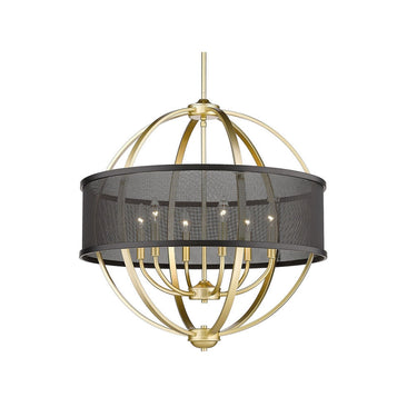 Golden Lighting 3167-6 6 Light Chandelier - Crescent Harbor
