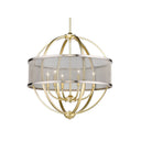 Golden Lighting 3167-6 6 Light Chandelier - Crescent Harbor