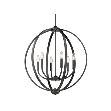 Golden Lighting 3167-6 6 Light Chandelier - Crescent Harbor
