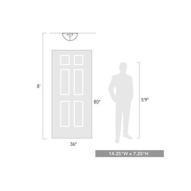 Golden Lighting 3167-FM15 Flush Mount - Crescent Harbor