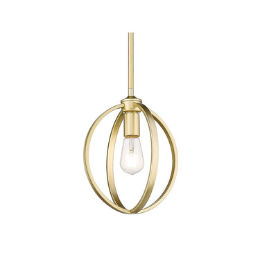 Golden Lighting 3167-M1L PW Mini Pendant - Crescent Harbor