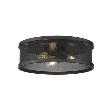 Golden Lighting 3168-FM15 Channing Flush Mount - 15" - Crescent Harbor