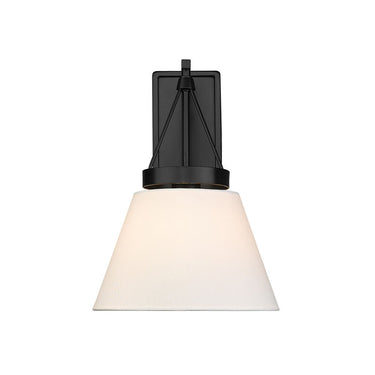 Golden Lighting 3189-WSC BLK-CLR 1 Light Wall Sconce - Crescent Harbor