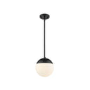Golden Lighting 3218-S Dixon 1 Light Small Pendant with Rod - Crescent Harbor