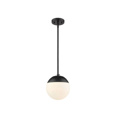 Golden Lighting 3218-S Dixon 1 Light Small Pendant with Rod - Crescent Harbor