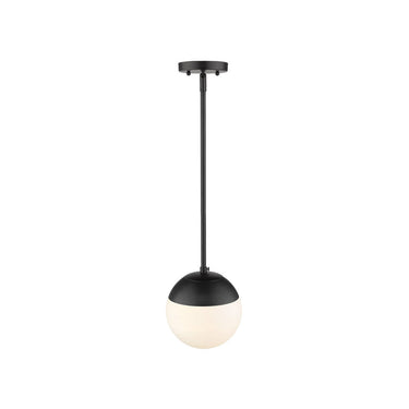 Golden Lighting 3218-S Dixon 1 Light Small Pendant with Rod - Crescent Harbor