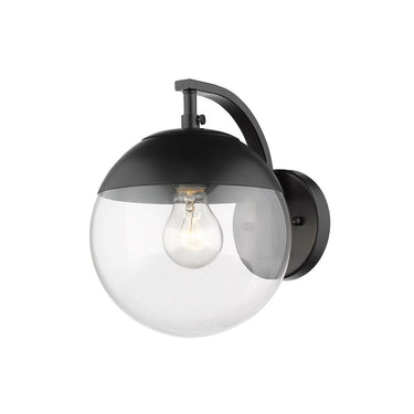 Golden Lighting 3219-1W AB-AB Dixon 1 Light Wall Sconce - Crescent Harbor