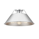Golden Lighting 3306-3FM BLK-BLK Orwell BLK 3 Light Flush Mount in Matte Black with Matte Black Shade - Crescent Harbor