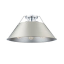 Golden Lighting 3306-3FM BLK-BLK Orwell BLK 3 Light Flush Mount in Matte Black with Matte Black Shade - Crescent Harbor
