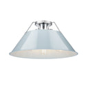 Golden Lighting 3306-3FM BLK-BLK Orwell BLK 3 Light Flush Mount in Matte Black with Matte Black Shade - Crescent Harbor