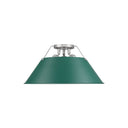 Golden Lighting 3306-3FM BLK-BLK Orwell BLK 3 Light Flush Mount in Matte Black with Matte Black Shade - Crescent Harbor